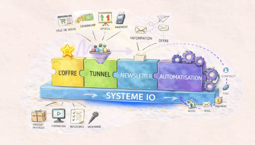 Système.IO : le lien entre votre tunnel, votre newsletter et votre automatisation